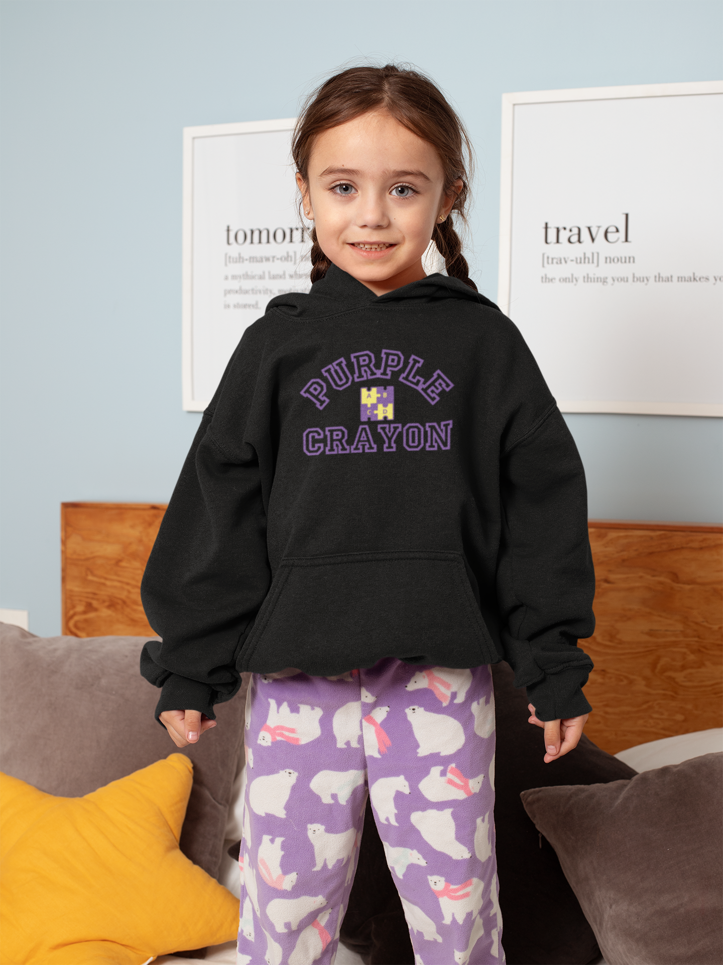 Collegiate Logo Hoodie (Puzzle) - 2T-5T