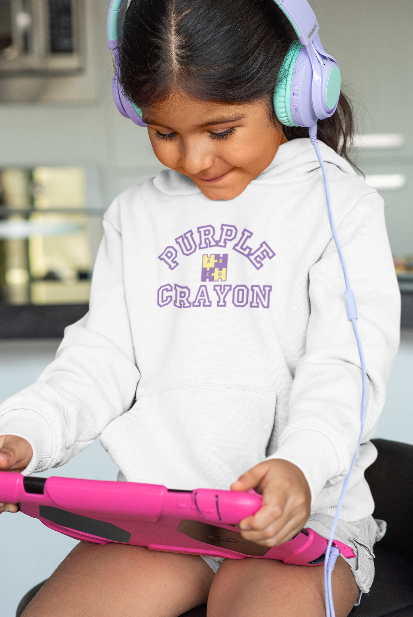 Collegiate Logo Hoodie (Puzzle) - 2T-5T